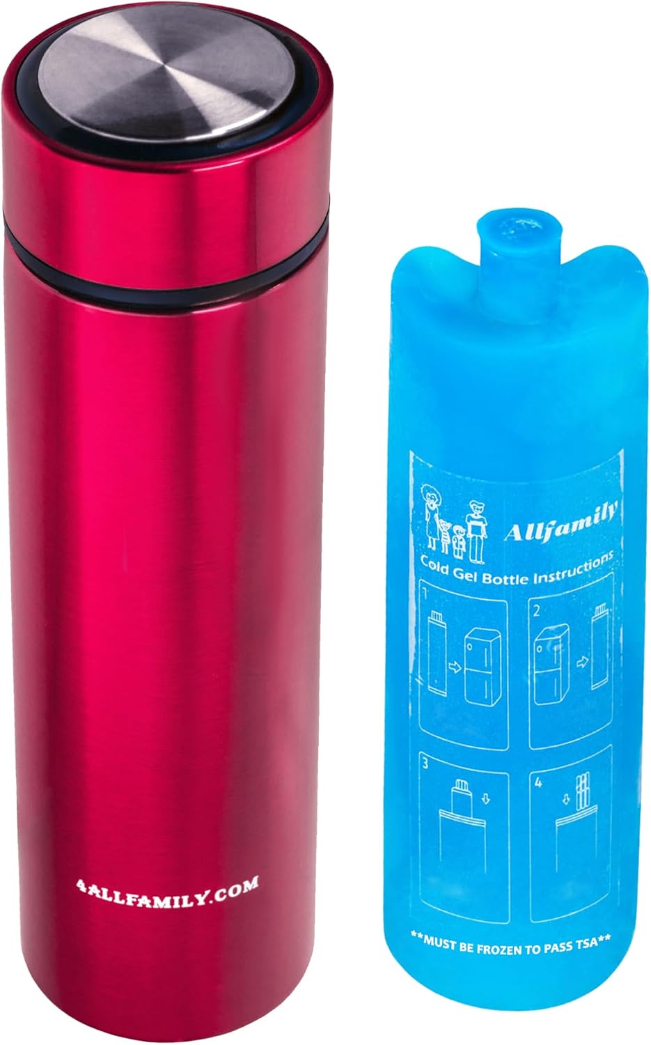 4ALLFAMILY Nomad Insulin Travel Case Cooler - Red