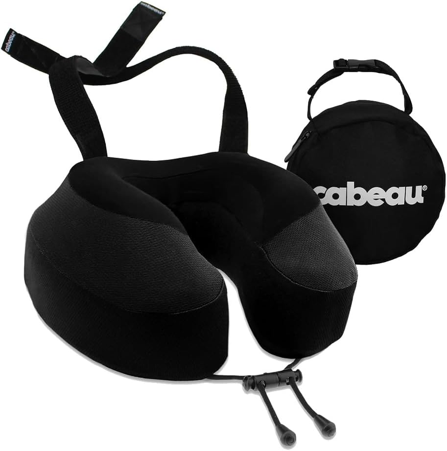 Cabeau Evolution S3 Airplane Travel Pillow Jet Black