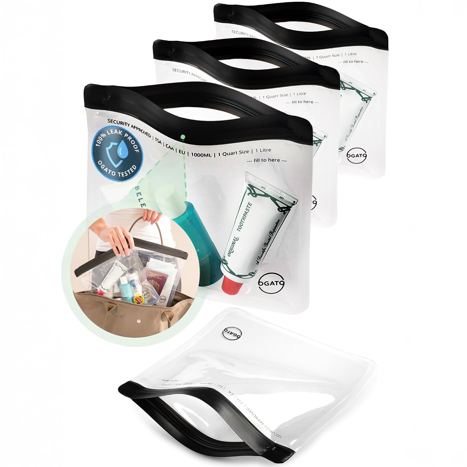 Travel Bottles and Toiletry Bags