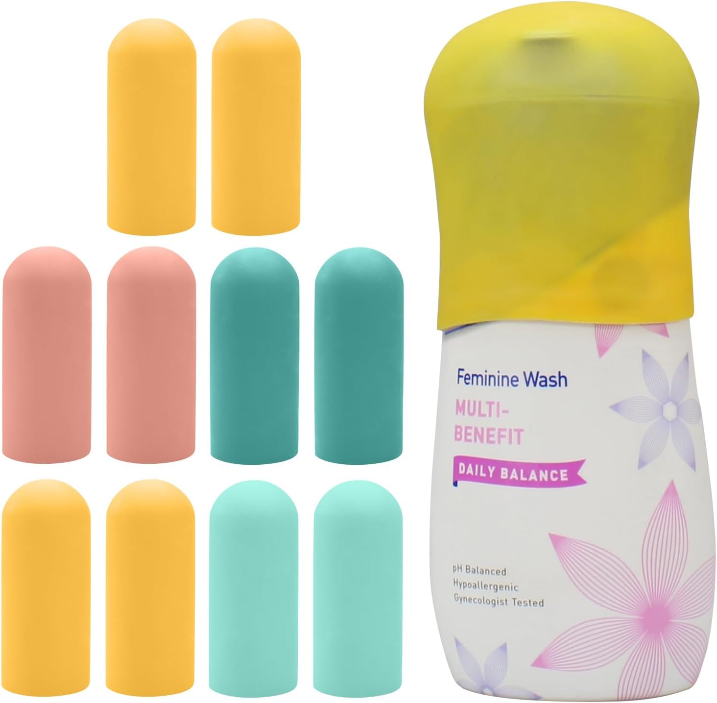TRANOMOS Silicone Bottle Covers Travel Essentials for Women Men, Beach Vacation Essentials, Travel Size Toiletries Acces